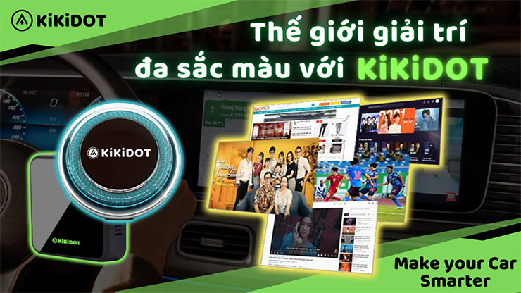 Android Box KiKiDOT cho xe KIA K3 - Giải trí đa phương tiện