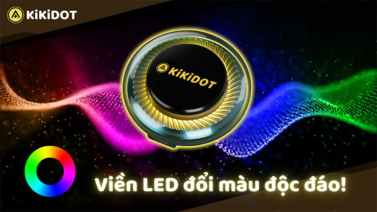 LED viền đổi màu trên Android box KiKiDOT K15 Plus